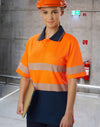 Unisex Cooldry Segmented Ss Polo [53-SW85]