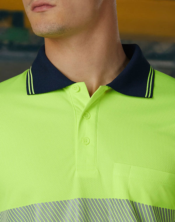 Unisex Cooldry Segmented Ss Polo [53-SW85]