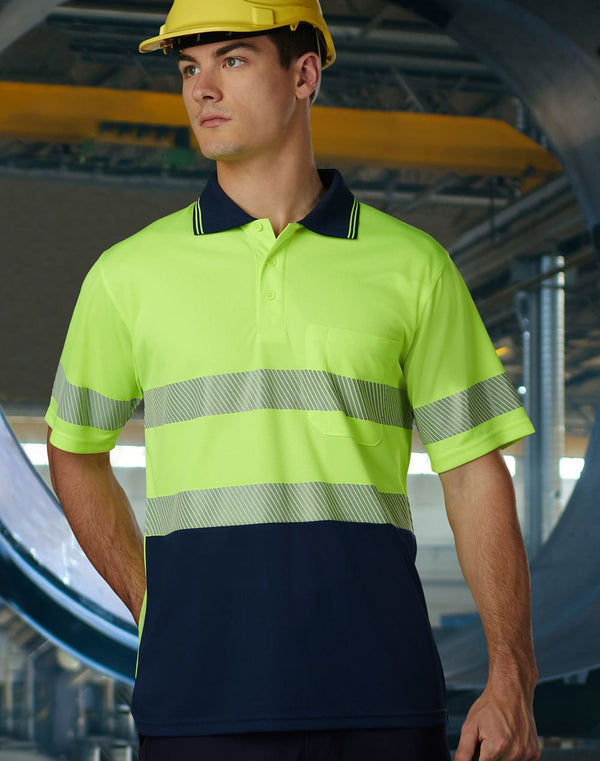 Unisex Cooldry Segmented Ss Polo [53-SW85]