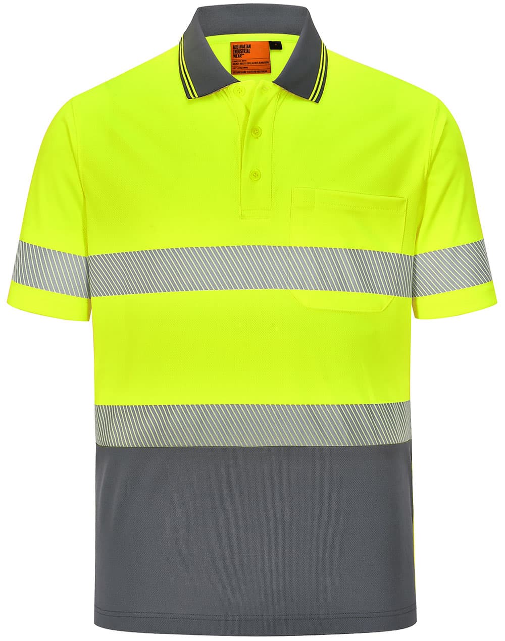 Unisex Cooldry Segmented Ss Polo [53-SW85]