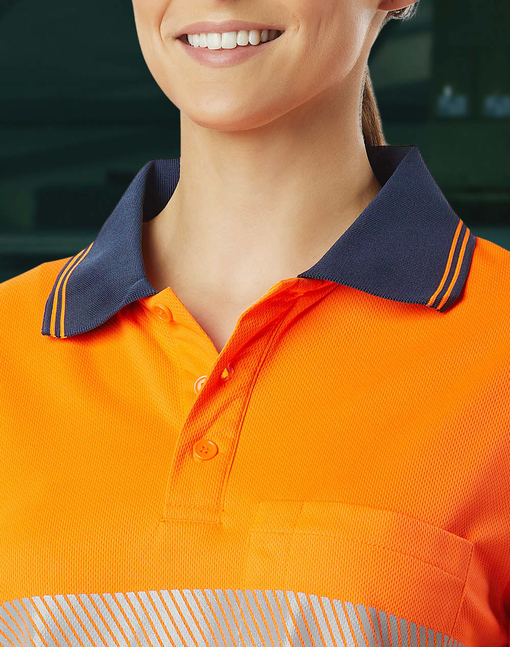 Unisex Cooldry Segmented Ls Polo [53-SW86]