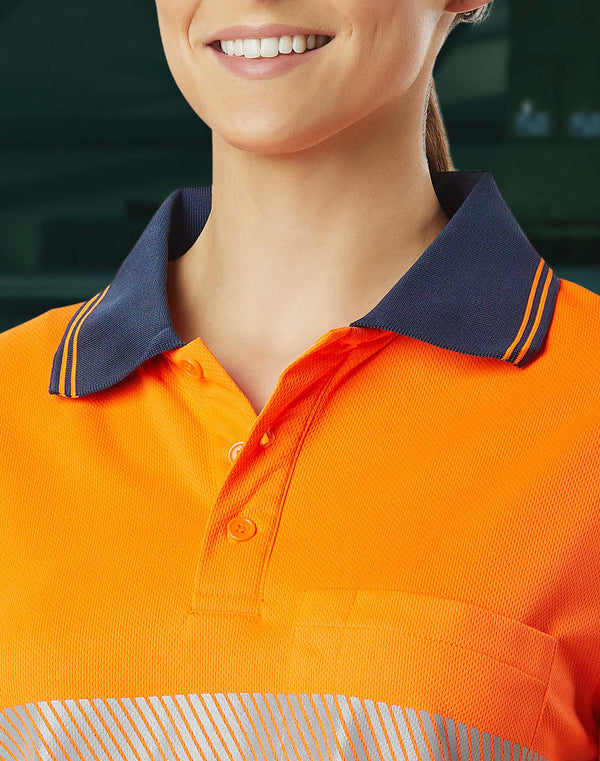 Unisex Cooldry Segmented Ls Polo [53-SW86]