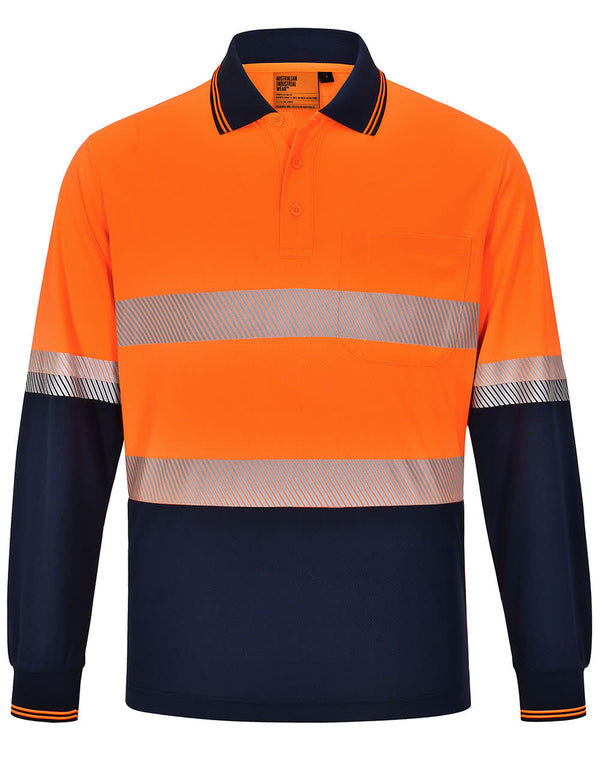 Unisex Cooldry Segmented Ls Polo [53-SW86]