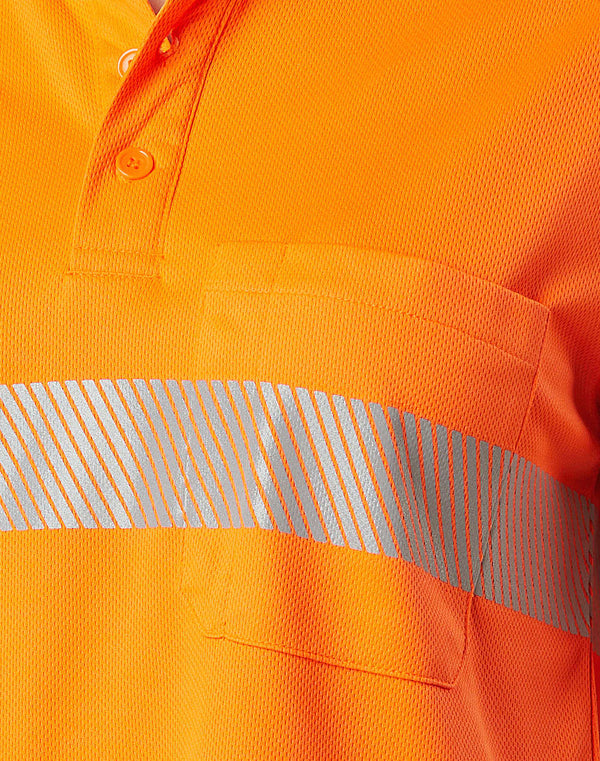 Unisex Cooldry Segmented Ls Polo [53-SW86]