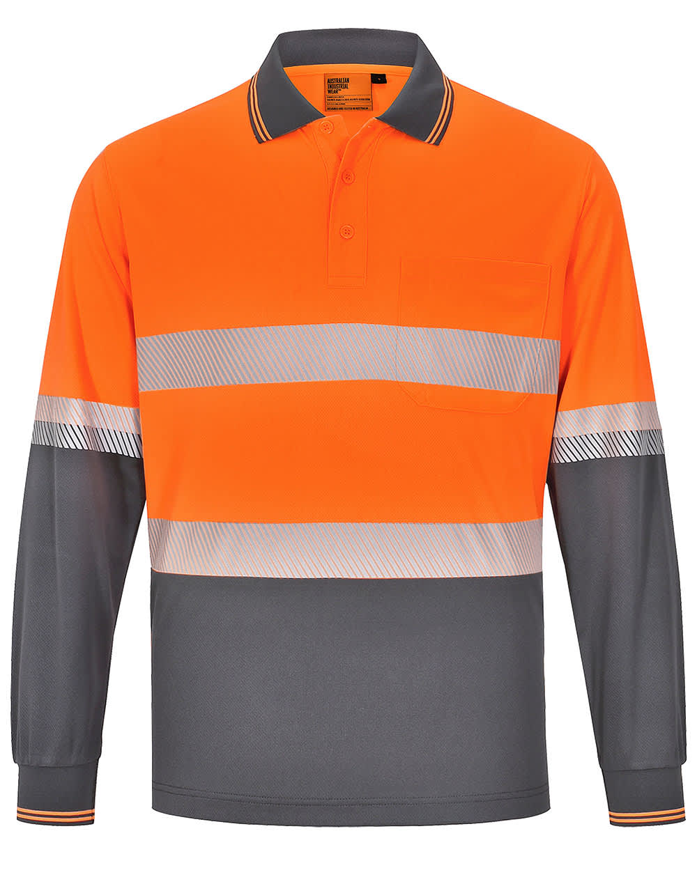 Unisex Cooldry Segmented Ls Polo [53-SW86]