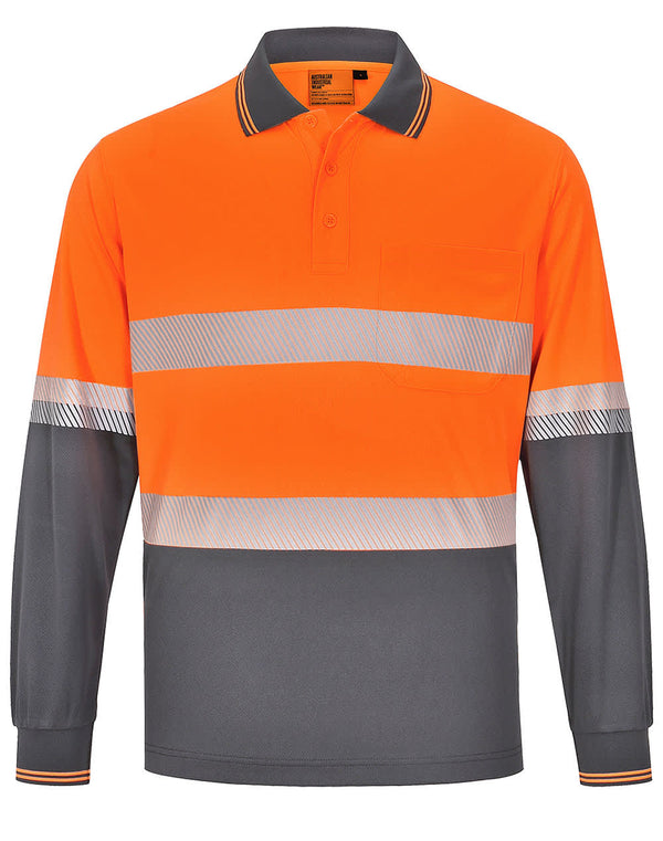 Unisex Cooldry Segmented Ls Polo [53-SW86]