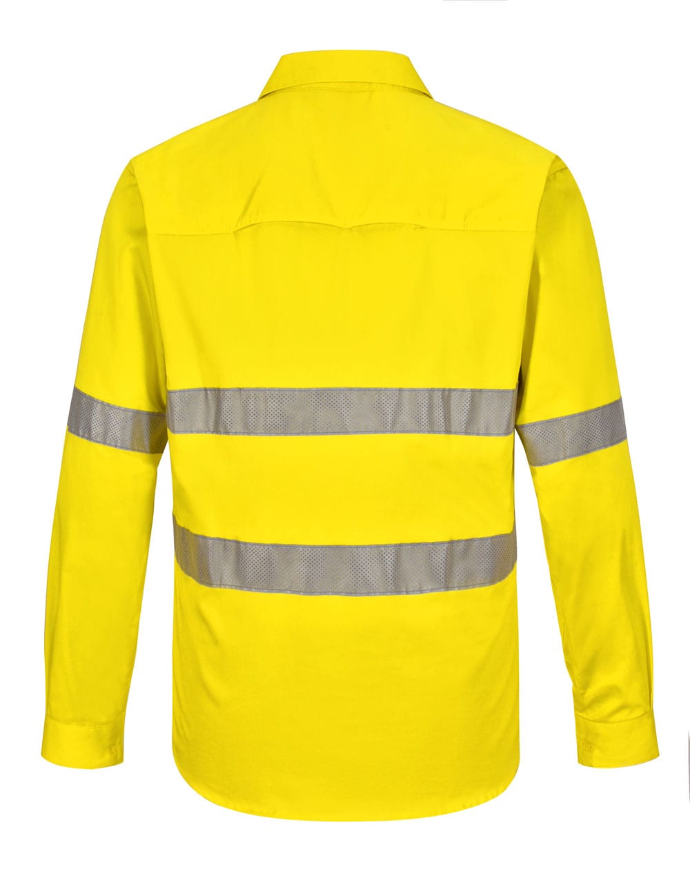 AIW Unisex Hi Vis Cool Breeze Closed Front Ls Shirt With  Perforated Tape [53-SW87]