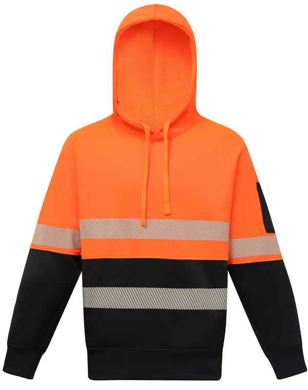 HiVis Two Tone Safety Hoodie With Segmented Tapes [53-SW88]