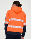 HiVis Two Tone Safety Hoodie With Segmented Tapes [53-SW88]