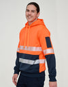 HiVis Two Tone Safety Hoodie With Segmented Tapes [53-SW88]