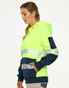 HiVis Two Tone Safety Hoodie With Segmented Tapes [53-SW88]