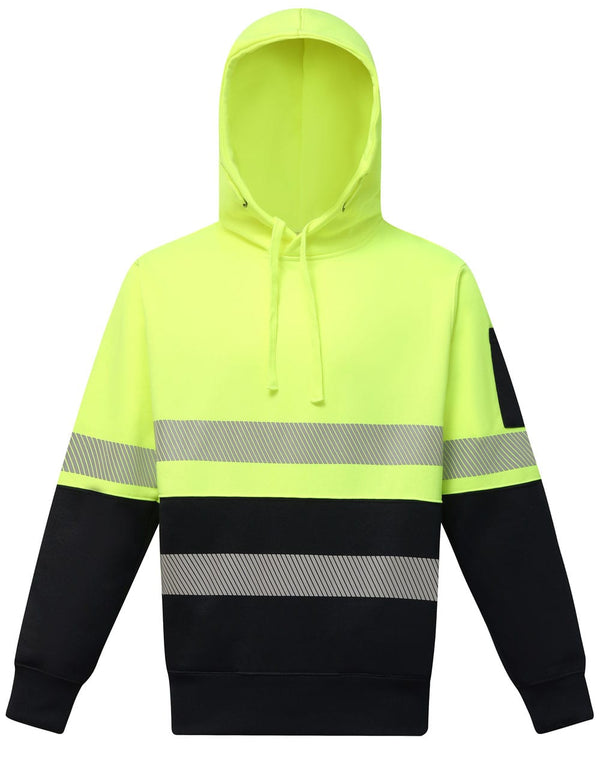 HiVis Two Tone Safety Hoodie With Segmented Tapes [53-SW88]