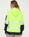HiVis Two Tone Safety Hoodie With Segmented Tapes [53-SW88]