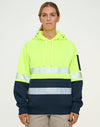 HiVis Two Tone Safety Hoodie With Segmented Tapes [53-SW88]