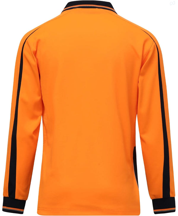 HiVis Sustainable CoolBreeze TrueDry Safety L/S Polo [53-SW90]