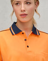 HiVis Sustainable CoolBreeze TrueDry Safety L/S Polo [53-SW90]