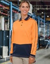 HiVis Sustainable CoolBreeze TrueDry Safety L/S Polo [53-SW90]