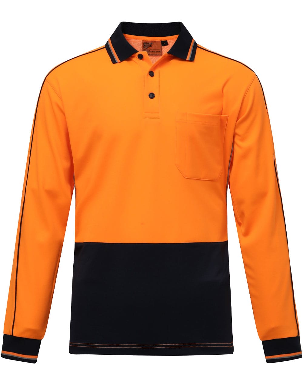 HiVis Sustainable CoolBreeze TrueDry Safety L/S Polo [53-SW90]