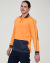 HiVis Sustainable CoolBreeze TrueDry Safety L/S Polo [53-SW90]