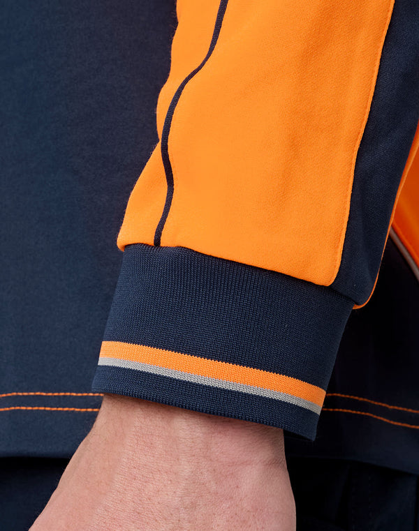 HiVis Sustainable CoolBreeze TrueDry Safety L/S Polo [53-SW90]