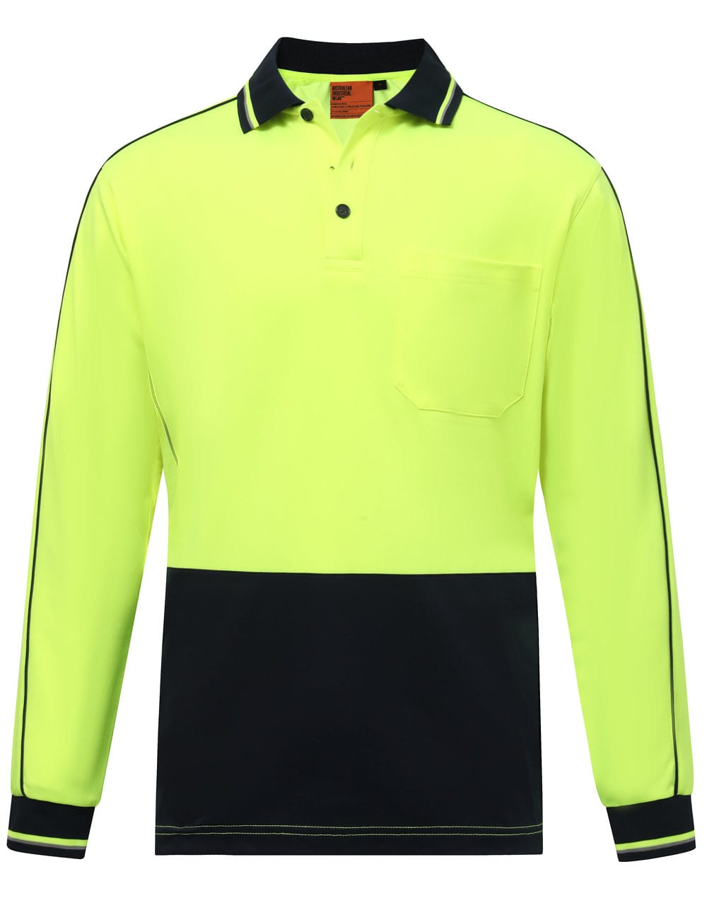 HiVis Sustainable CoolBreeze TrueDry Safety L/S Polo [53-SW90]