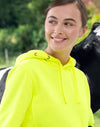 HiVis Two Tone Water Resistant Fleece Hoodie [53-SW91]