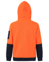 HiVis Two Tone Water Resistant Fleece Hoodie [53-SW91]