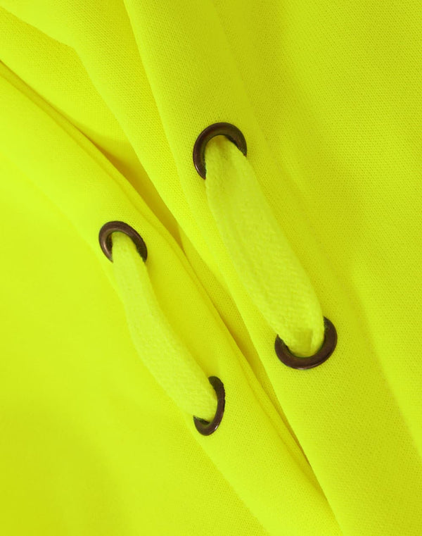 HiVis Two Tone Water Resistant Fleece Hoodie [53-SW91]