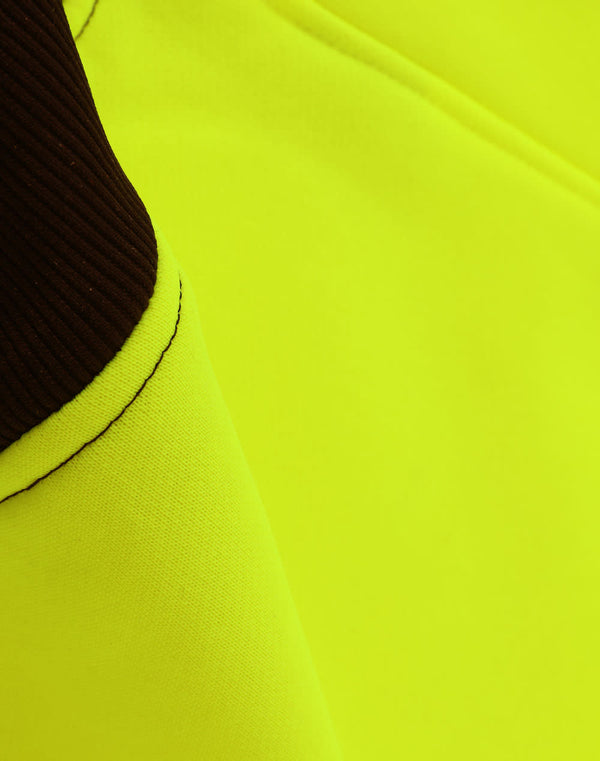 HiVis Two Tone Water Resistant Fleece Hoodie [53-SW91]
