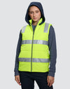 Unisex Hi Vis Hooded Puffer Vest [53-SW93]