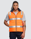 Unisex Hi Vis Hooded Puffer Vest [53-SW93]