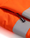 Unisex Hi Vis Hooded Puffer Vest [53-SW93]