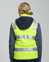 Unisex Hi Vis Hooded Puffer Vest [53-SW93]