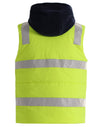 Unisex Hi Vis Hooded Puffer Vest [53-SW93]