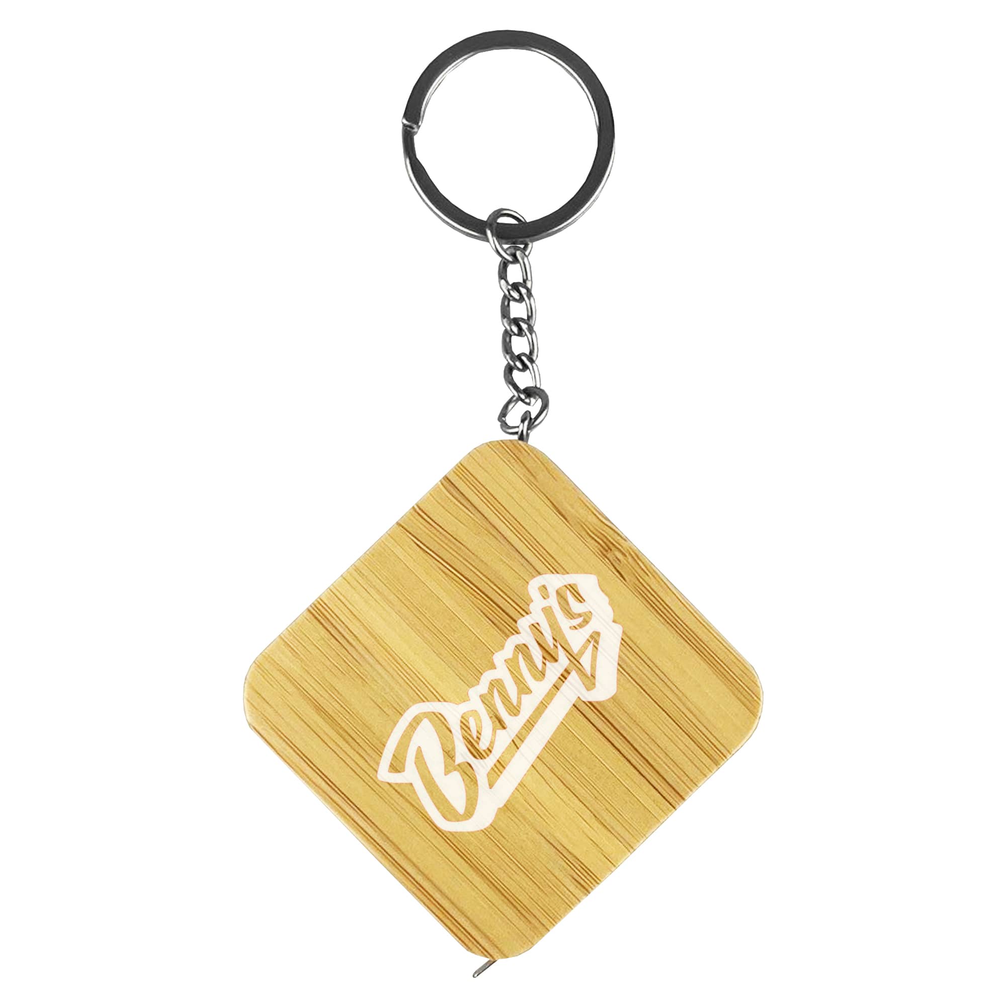 Bamboo Tape Measure Key Ring [19-TM004]
