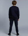 Kids fleecy trackpants with Zip Cuffs and knee padding [53-TP01K]