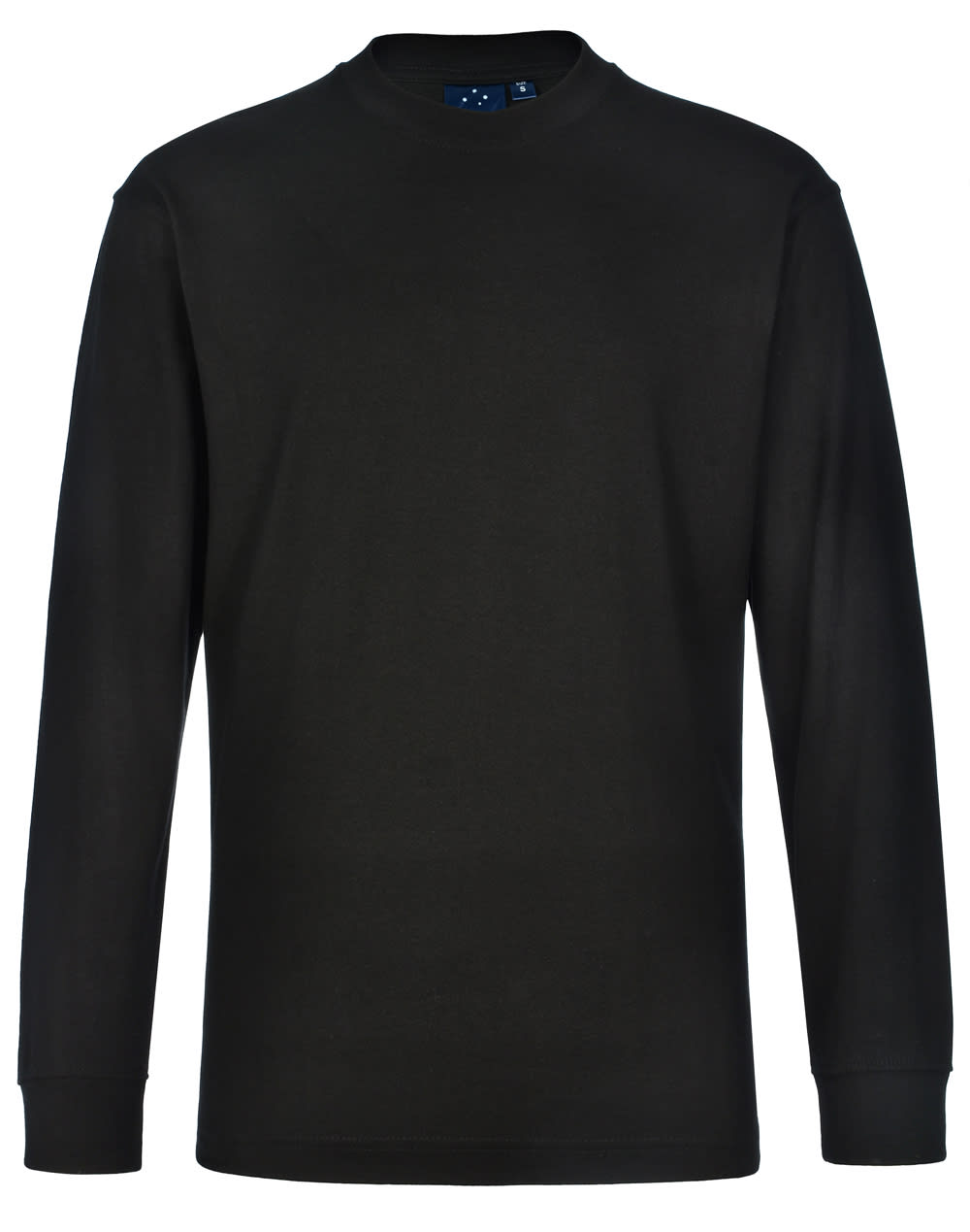 mens cotton crew neck L/S tee [53-TS02]