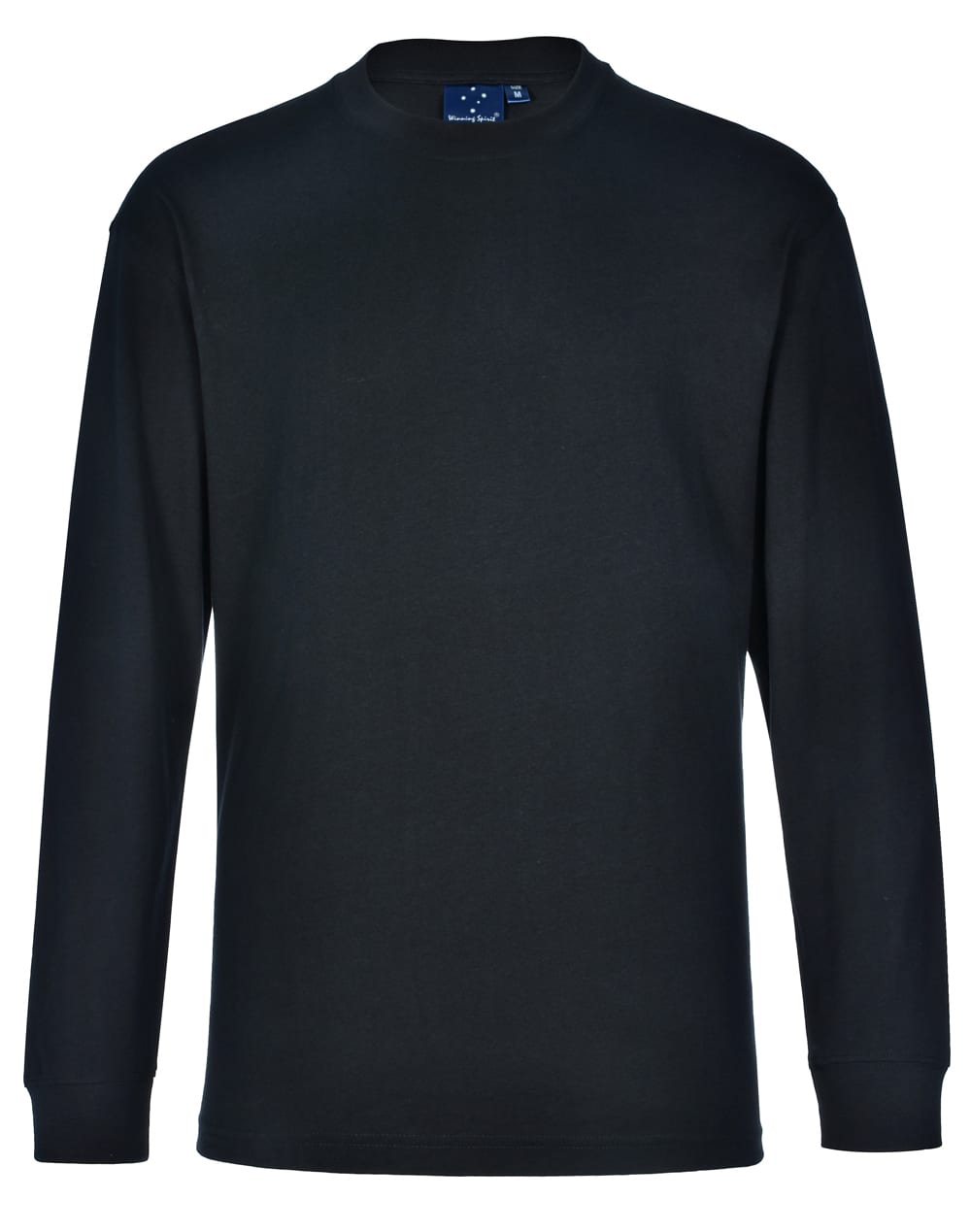 mens cotton crew neck L/S tee [53-TS02]