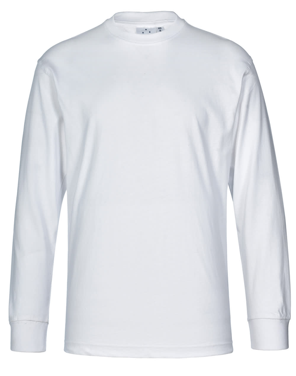 mens cotton crew neck L/S tee [53-TS02]