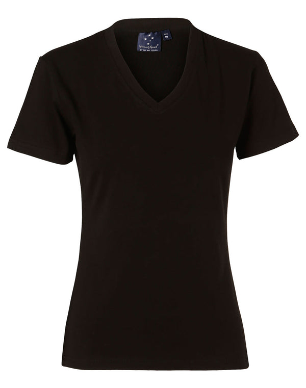 Ladies VNeck S/S Tee [53-TS04A]