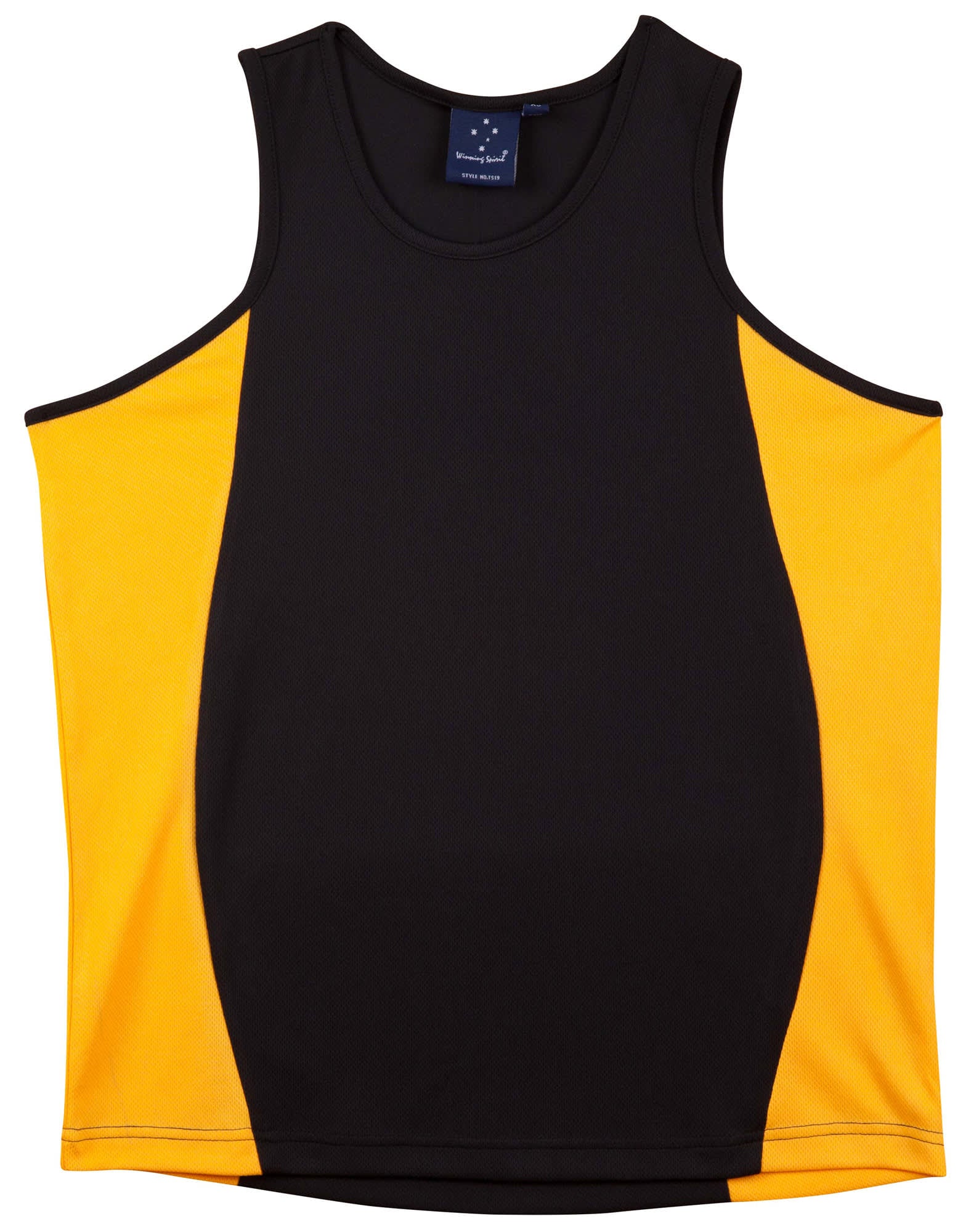 Mens TrueDry Contrast Mesh Singlet [53-TS19A]