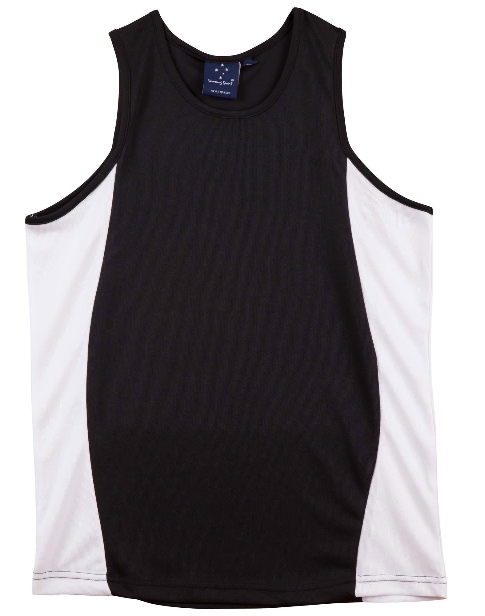 Mens TrueDry Contrast Mesh Singlet [53-TS19A]