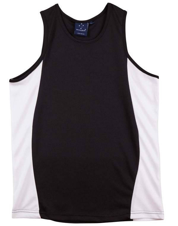 Mens TrueDry Contrast Mesh Singlet [53-TS19A]