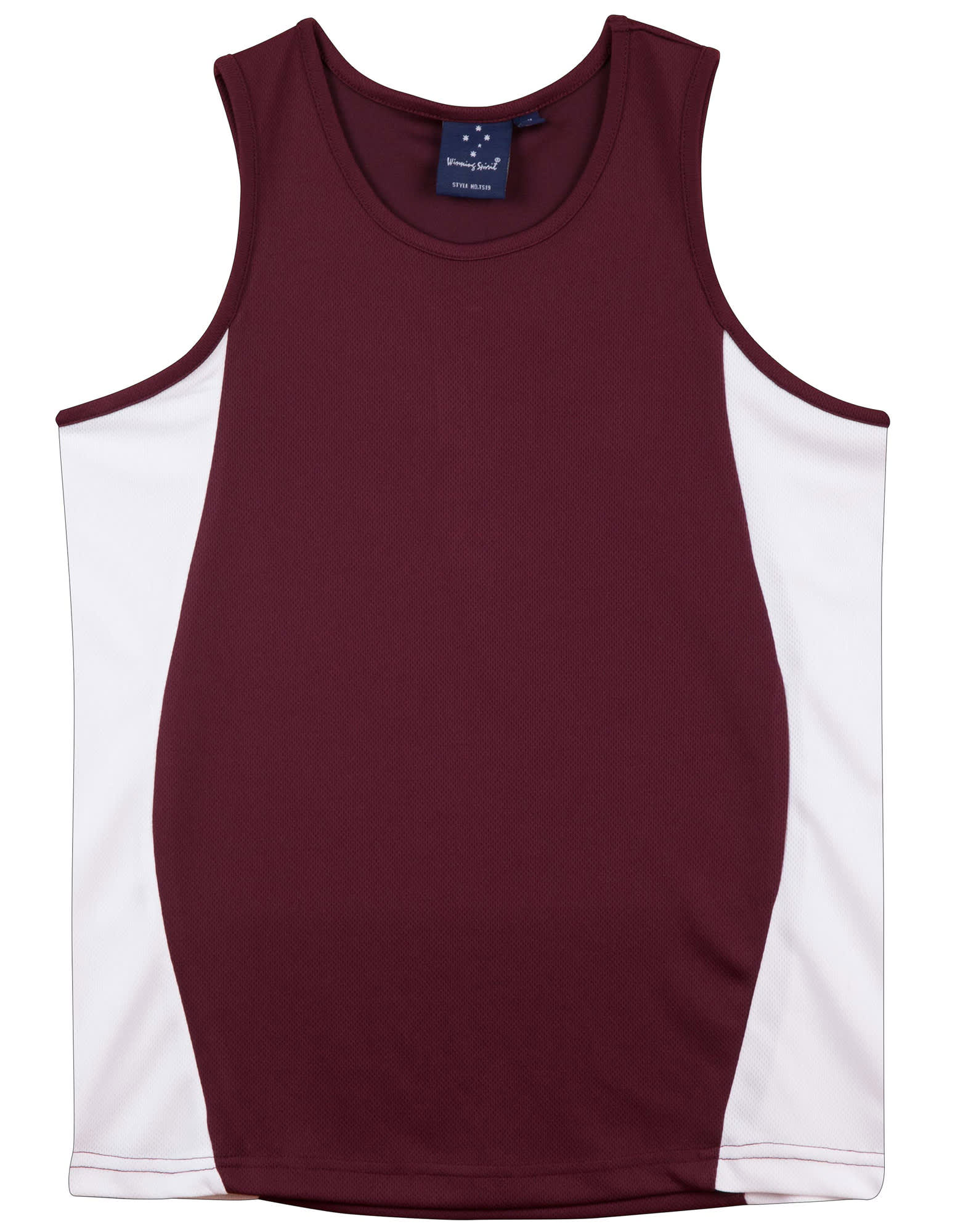 Mens TrueDry Contrast Mesh Singlet [53-TS19A]