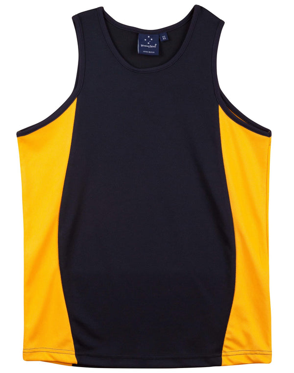 Mens TrueDry Contrast Mesh Singlet [53-TS19A]