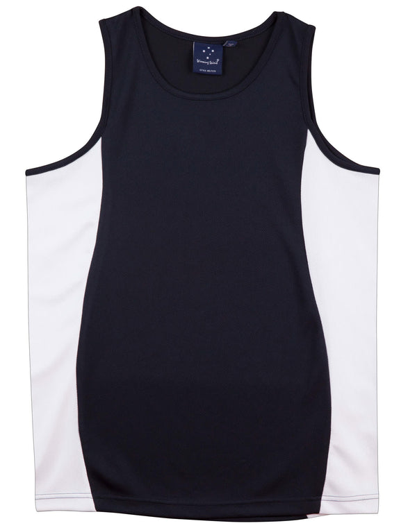 Mens TrueDry Contrast Mesh Singlet [53-TS19A]