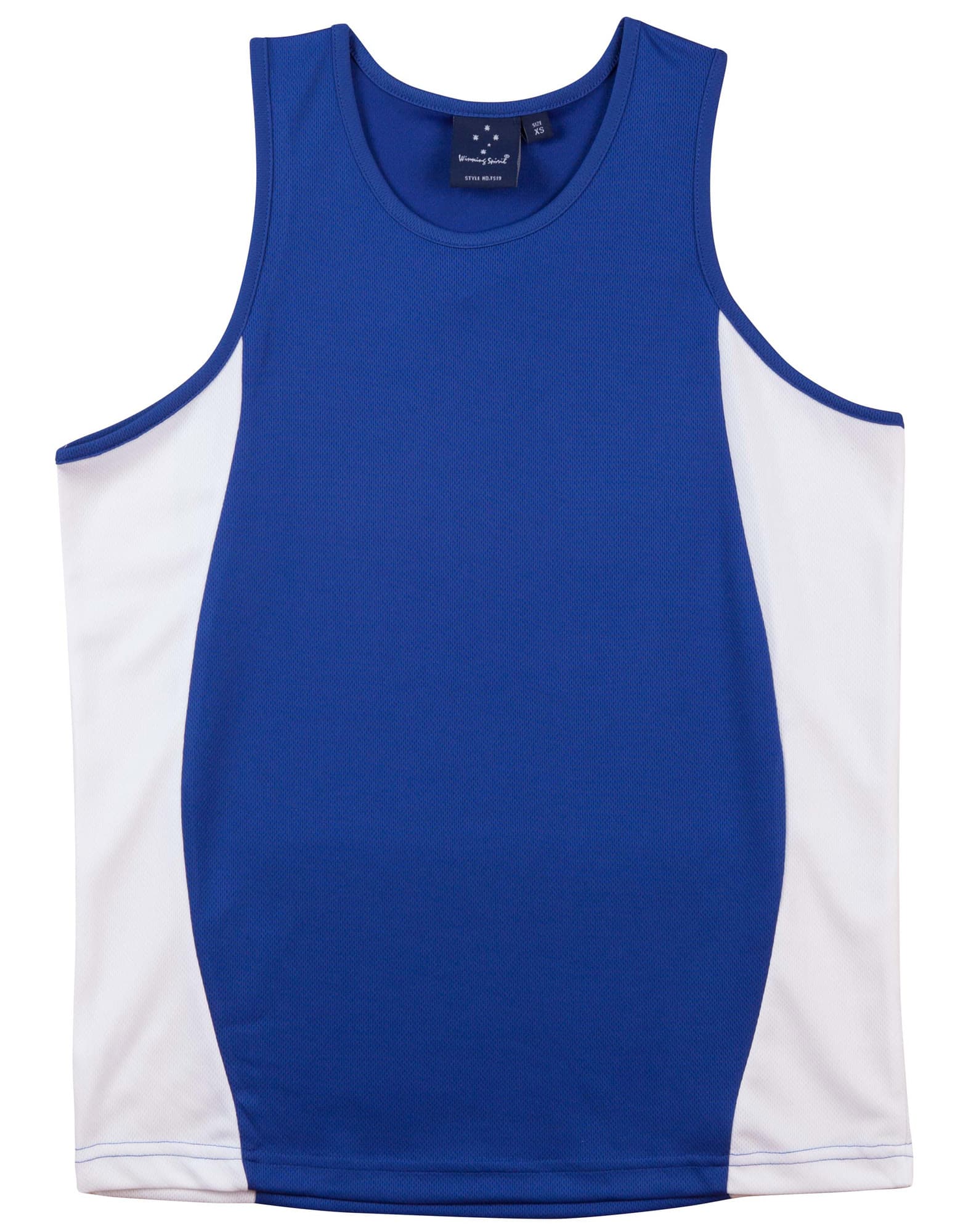Mens TrueDry Contrast Mesh Singlet [53-TS19A]