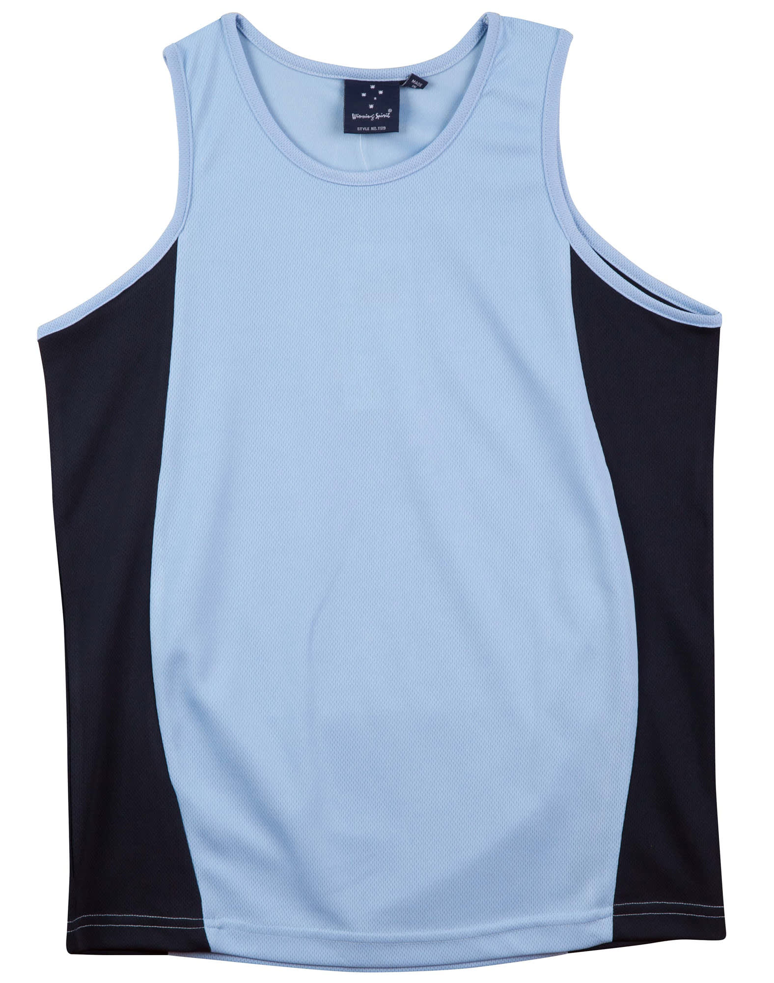 Mens TrueDry Contrast Mesh Singlet [53-TS19A]