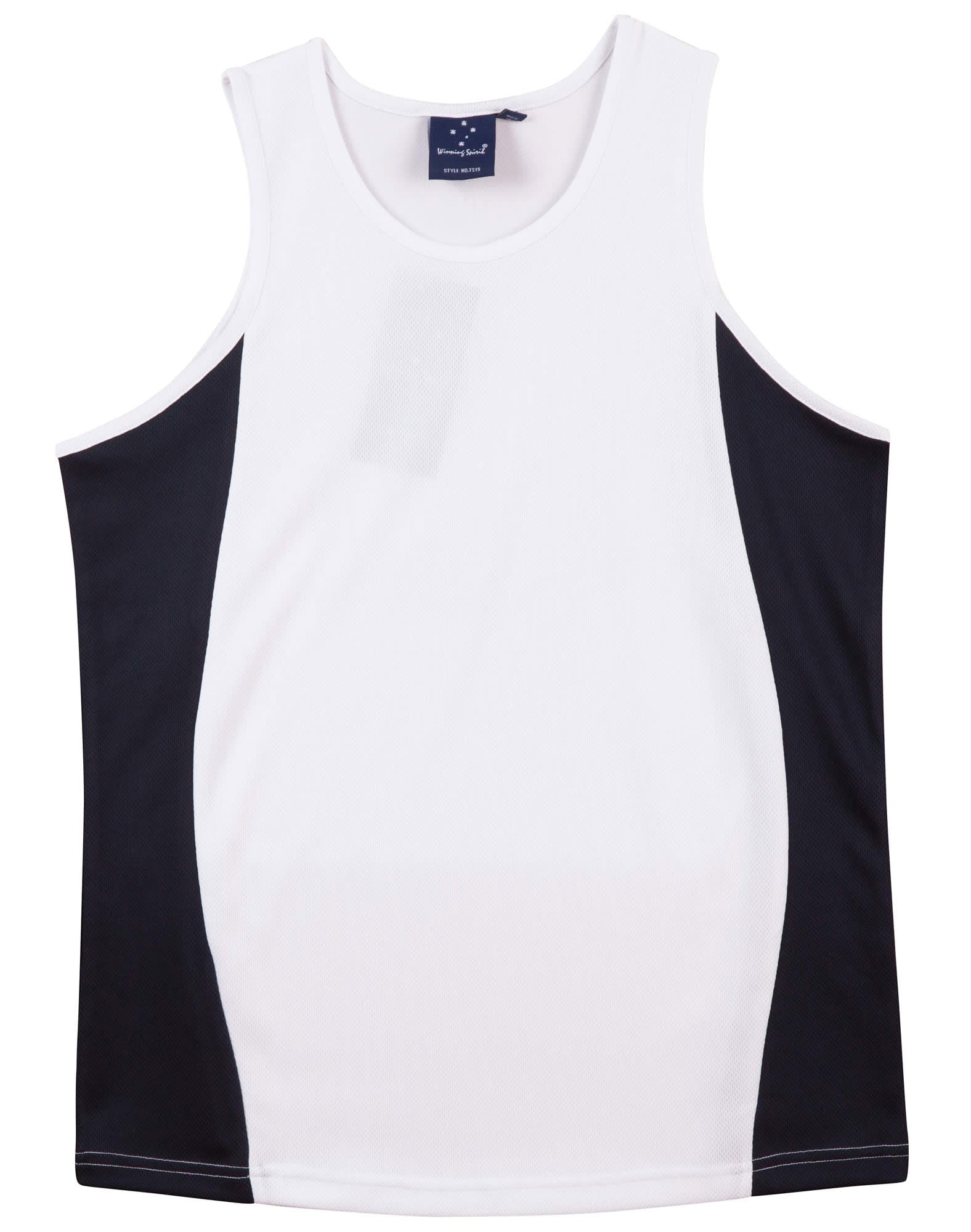 Mens TrueDry Contrast Mesh Singlet [53-TS19A]