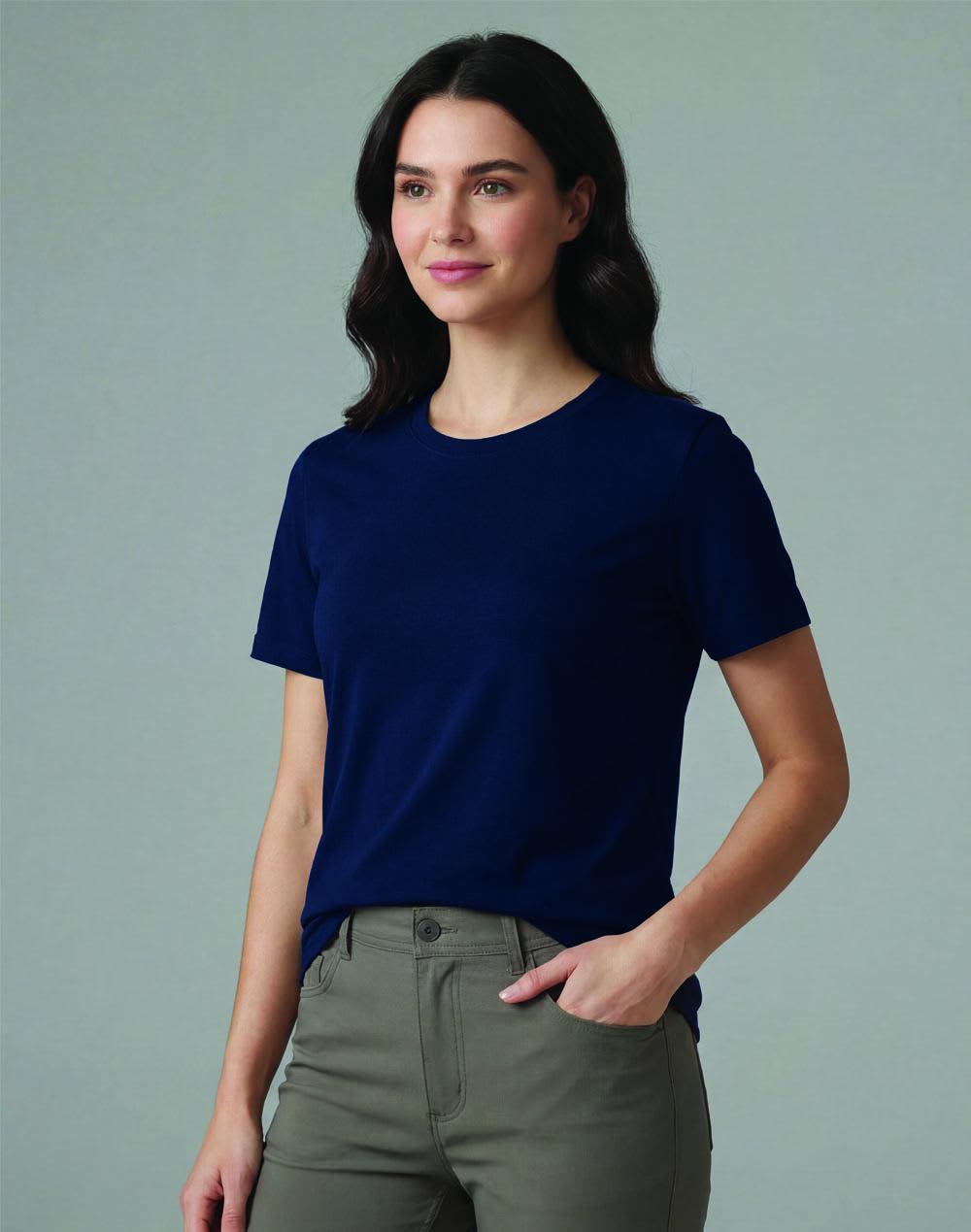 Ladies Premium Cotton Face S/S Tee Shirt [53-TS44]
